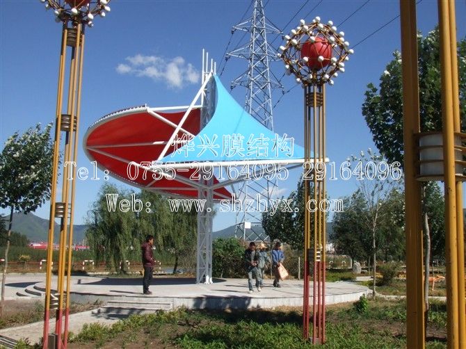 【景觀(guān)小品膜結(jié)構(gòu)批發(fā)】不規(guī)則小傘造型景觀(guān)張拉膜雨棚