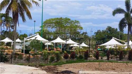 慶賀燁興膜結(jié)構(gòu)工程公司與大連S公司成功簽訂園林景觀膜結(jié)構(gòu)工程！