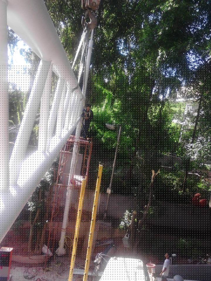 慶祝深圳羊臺(tái)山車(chē)輛出入口膜結(jié)構(gòu)正有序施工中